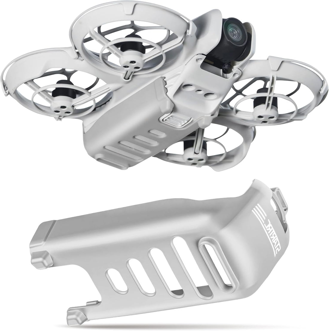 Landing Gear for DJI Neo Accessories, Drone Battery Protection 2-in-1 for DJI Neo Drone, Landing Gear Battery Protector(Grey)