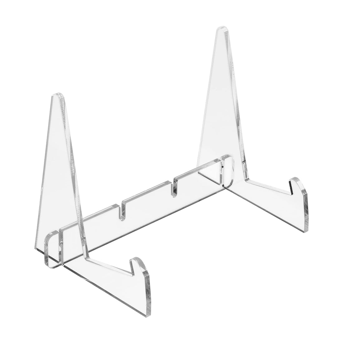 PATIKIL 114mm Height Book Stand, Acrylic Detachable Desktop Book Display Holder for Reading, Clear