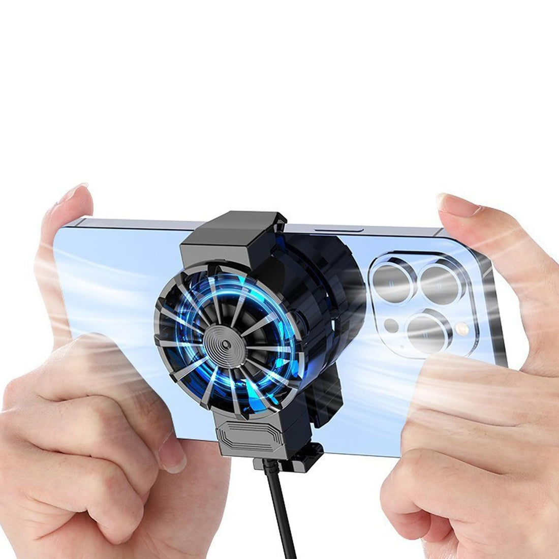 YSFVNP Phone Cooler, Mobile Cooler for Gaming, Portable Lightweight Phone Cooler Gaming Fan for Android and iPhone Gaming Cooler for Mobile