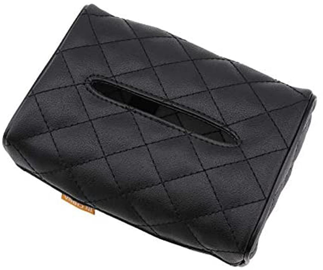 KASTWAVE Car Tissue Holder for Car Back Seat Headrest Hanging Tissue Leather Boxes Holder Case Multi Use Car Tissue Paper Holder