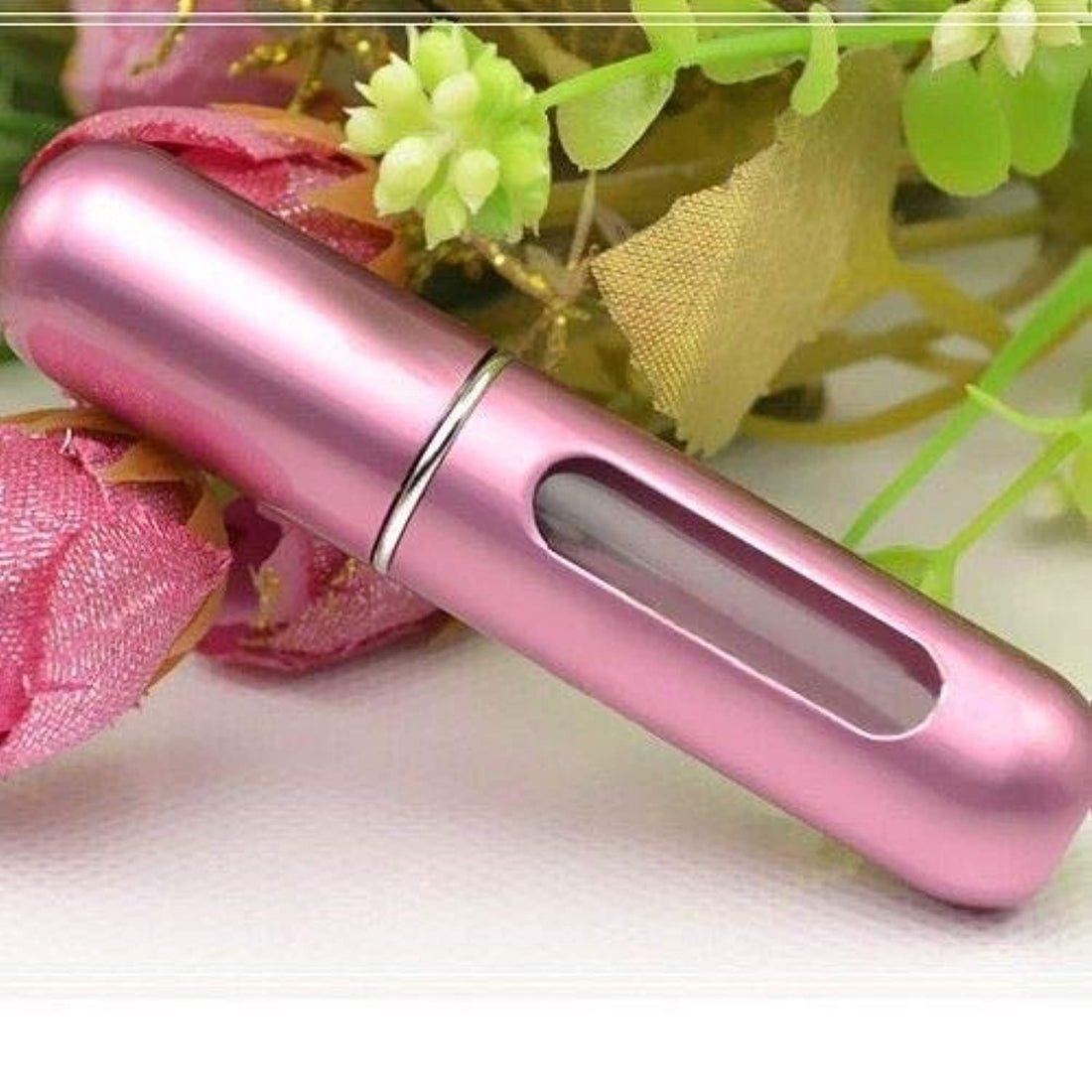 Easy Refill Travel Perfume Atomizer Bottle - Metallic Pink
