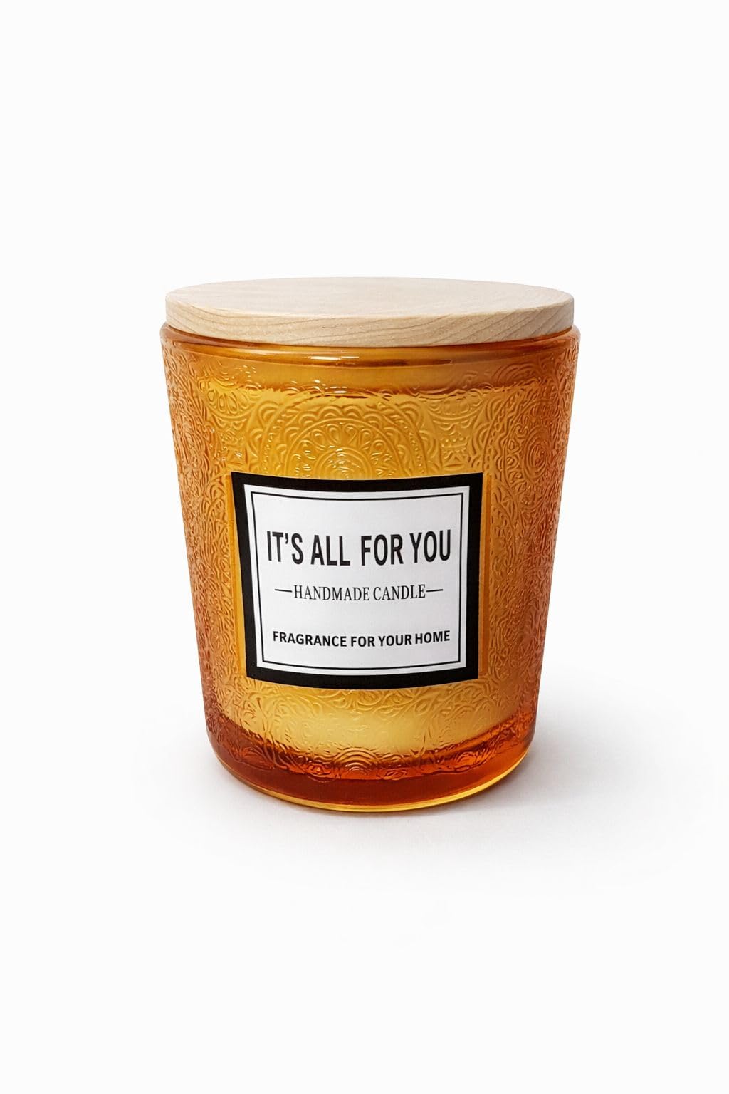 Handmade Aromatherapy Candle – Multiple Scents Available – Premium Glass Jar for Home, Bedroom & Gifts (Amber)