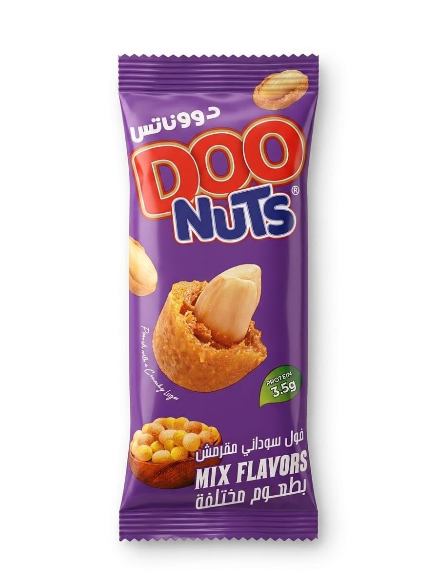 DOO NUTS MIX!, Crunchy Peanuts, Mix Different Flavors .Box 24 x 25 g