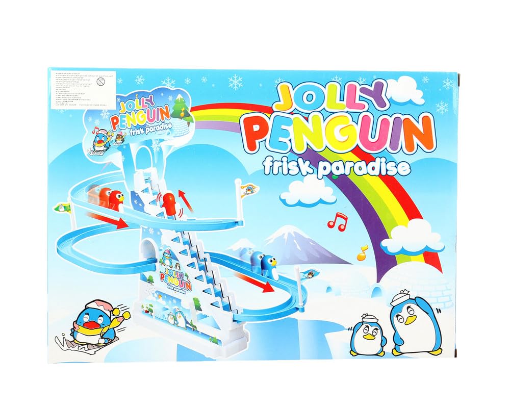 Jolly Penguin Slide Penguin and Escalator Set - Multi Color