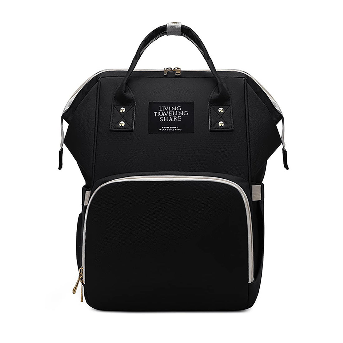 Diaper Bag Backpack, Multifunction Travel Back Pack Maternity Baby Changing Bags, Nappy Bag with Large Capacity Totes with Portable Travel Mommy Bag for Essentials New Born Boy Girl (Black) - XL