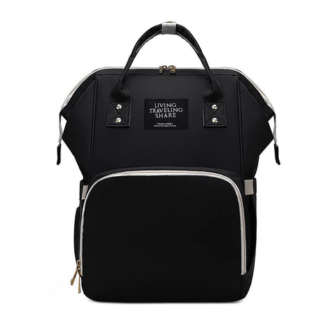 Diaper Bag Backpack, Multifunction Travel Back Pack Maternity Baby Changing Bags, Nappy Bag with Large Capacity Totes with Portable Travel Mommy Bag for Essentials New Born Boy Girl (Black) - XL