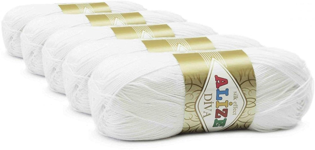 Aliza Diva Turkish Crochet & Threads - Color Number 55 (Set of 5 Rolls) - 2724296951195