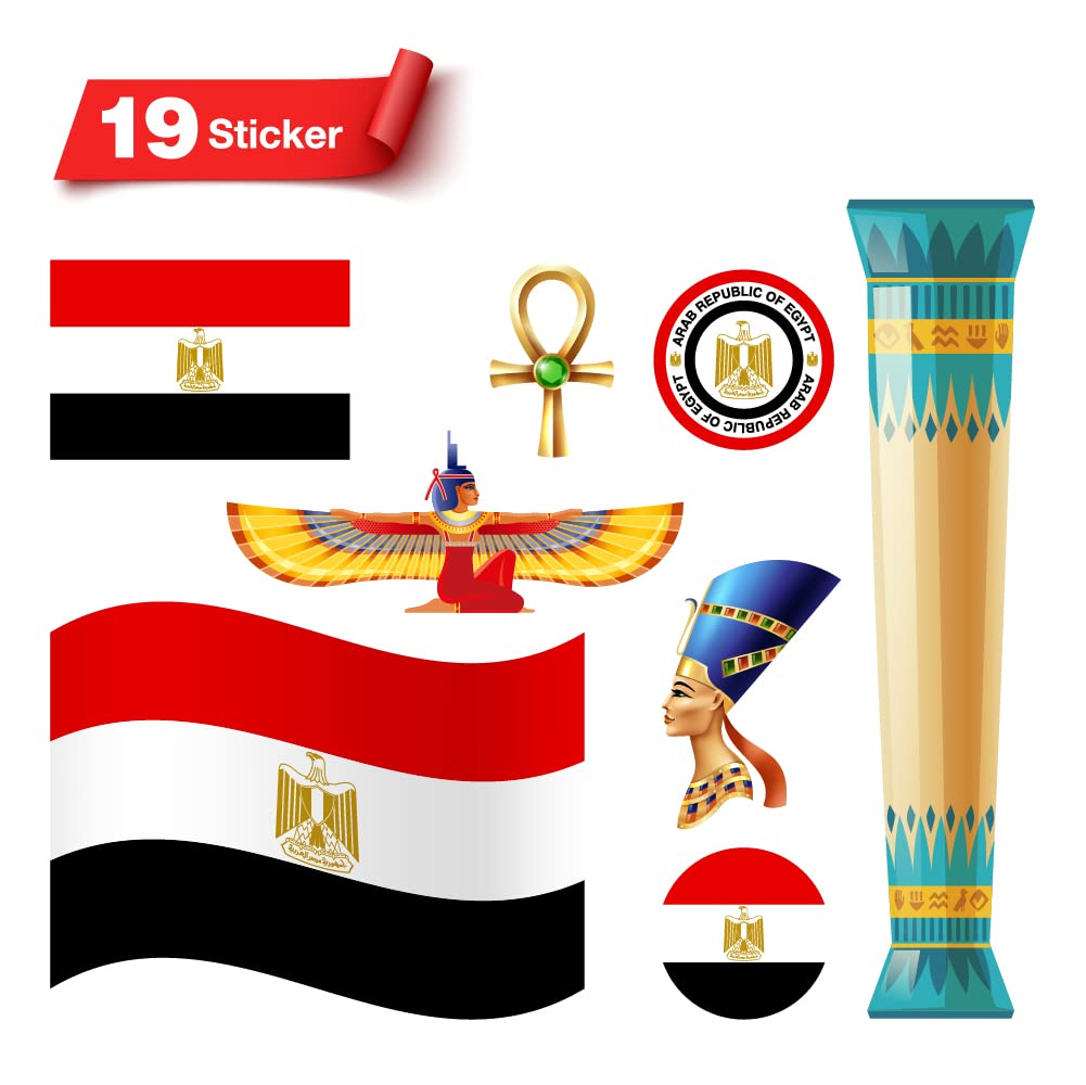 Egypt Flag Sticker Egyptian Sticker 18 Count Egyptian Sticker Car Laptop Cell Phone PS3 Motorcycle Luggage Walls egypt flag sticker, egypt flag sticker, egyptistickers, egypypt stickers, egypypt