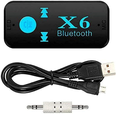 Nesmah Store Bluetooth Receiver Adapter 3.5mm Jack Wireless Bluetooth AUX Stereo MP3 Music Player Hands-Free Car Kit with Microphone