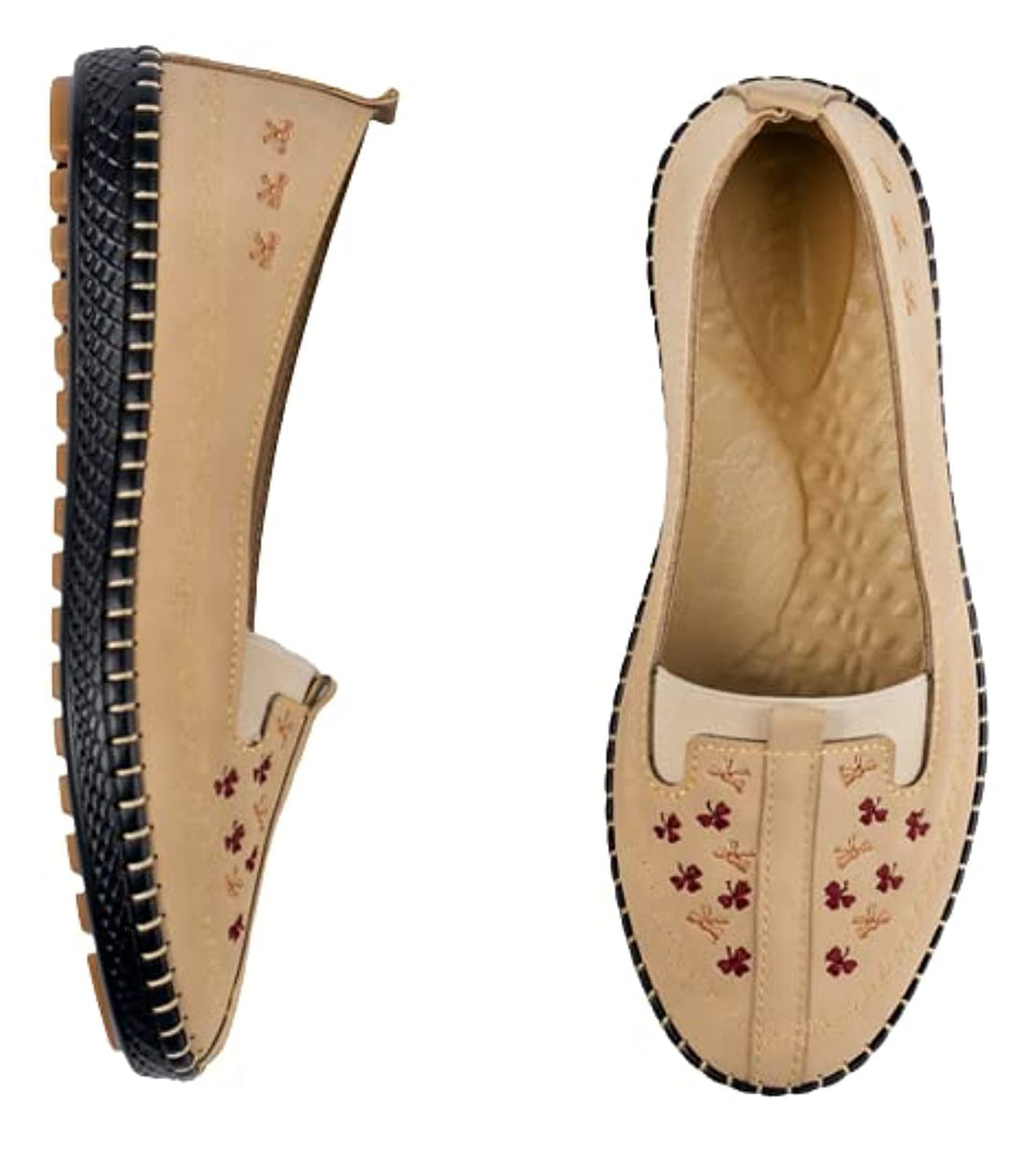 Women Hand-Made Flat Shoes - Comfortable & Flexible Medical Sole