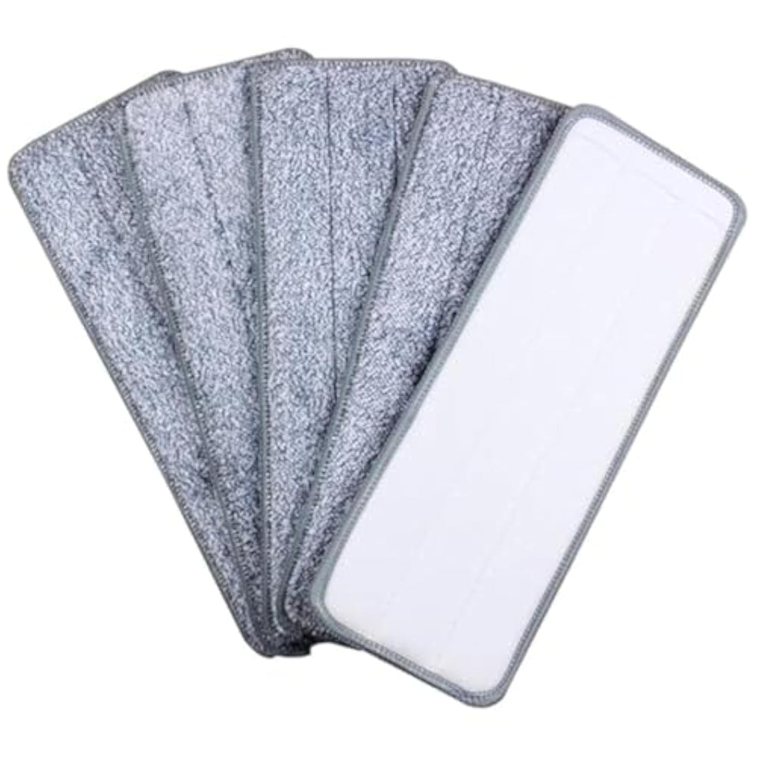 Generic Microfiber Mop Pad - 15 x 5 inch Washable Mop Heads Commercial Mop Head Replacement Pads for Cleaning of Wet or Dry Floors,Professional Home and Office Cleaning Supplies (5 Pack)