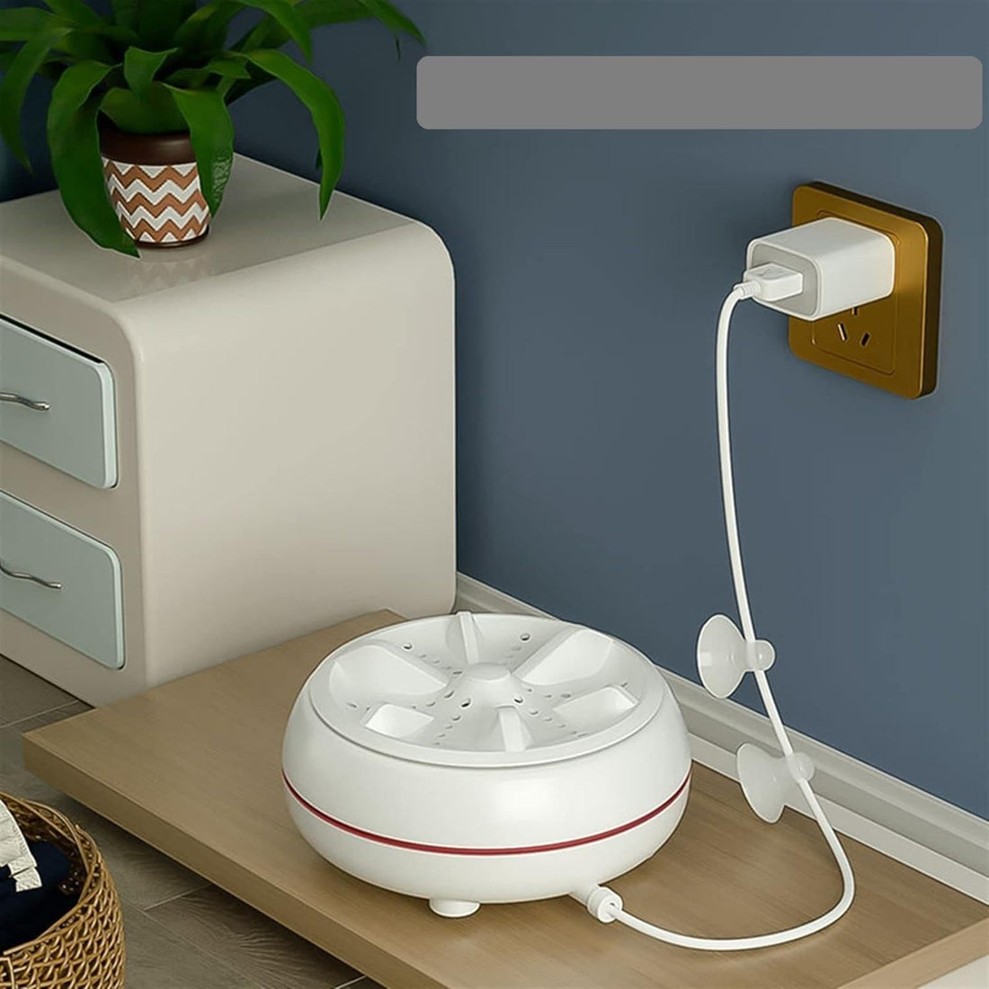 Portable Space Safety Washing Machine for Small Clothes and Furnishings, Solar and Battery Powered, Easy to Carry and Use, Efficiency and Reliability. Get It Now from Turki Store.