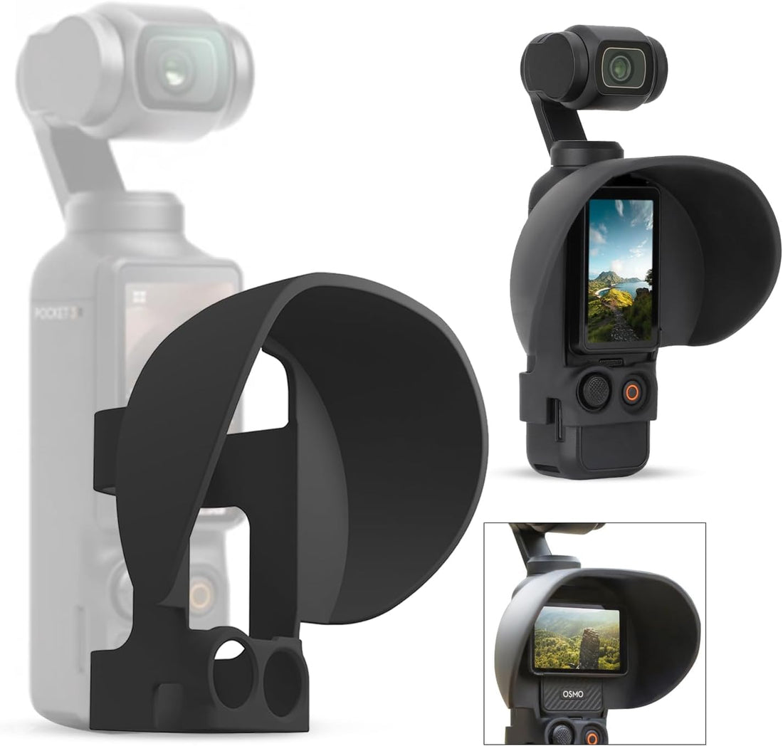 Screen Hood Sunshade Cover, Fit for Dji Osmo Pocket 3, Sun Hoods for Dji Osmo Pocket 3, Anti-Glare, Accessories for Dji Osmo Pocket 3, Compact and Lightweight, Protect the Controller, Reduce the Glare