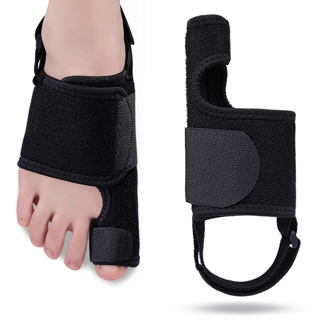 OUDQFCJ Hallux Valgus Correction Splint Hallux Valgus Toe Separator for Day and Night Support for Men and Women, Pack of 1