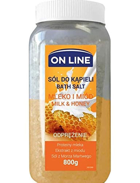 On Line Bath Salt Milk and Honey 800g