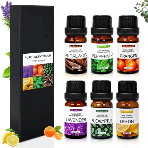 SKY-TOUCH 6pcs x 10 mL Essential Oils Set