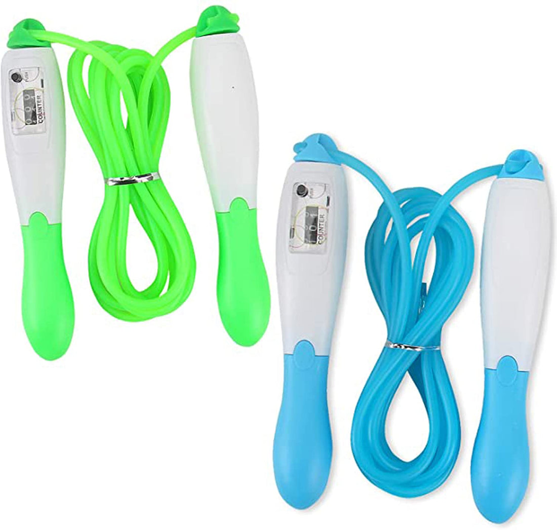 DELFINO Jump Rope with Counter, Both adults and children Both adults and children Adjustable Kids Skipping Rope Jump Speed Rope for Boys Girls Fitness & Exercise
