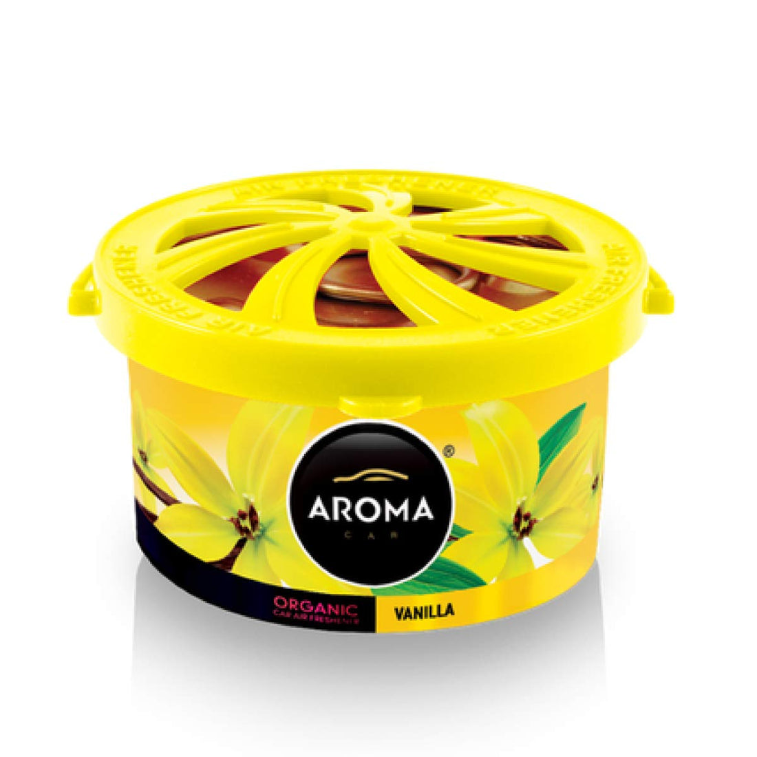 Aroma France Organic Can Vanilla Long Lasting Air Freshener For Car, Home, And Office (Made In Poland)