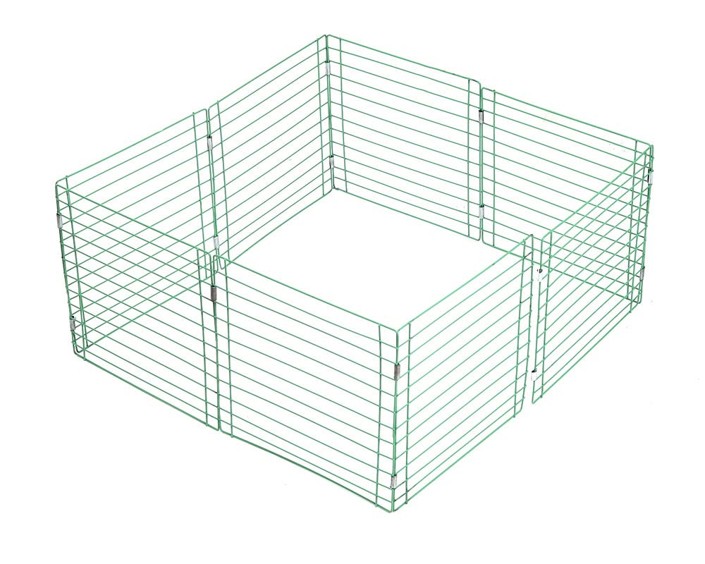 Indoor Outdoor Metal Pet Cage 8 Pieces - Green G.Yassya-82