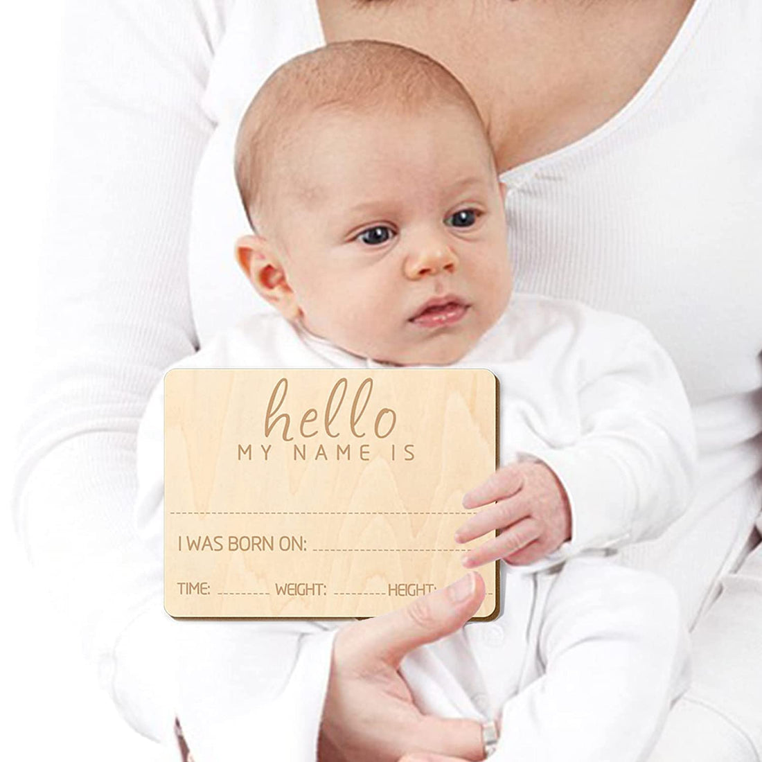 12 PCS Wooden Baby Monthly Milestone - Milestone Photo Cards, 1-12 Months Wood Disc Set, Birth Announcement Sign for First Year Picture Props, 4 inch PRINTED UP TO DATE 01222143812