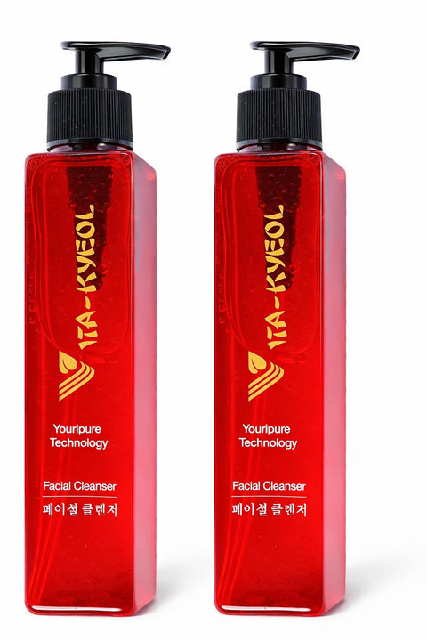 Vita-Kyeol Advanced Korean Facial Cleanser, Deep Cleansing Formula, Gentle for Sensitive Skin, with Ceramide, White Tea Extract, Rice Water, Centella Asiatica 1+1
