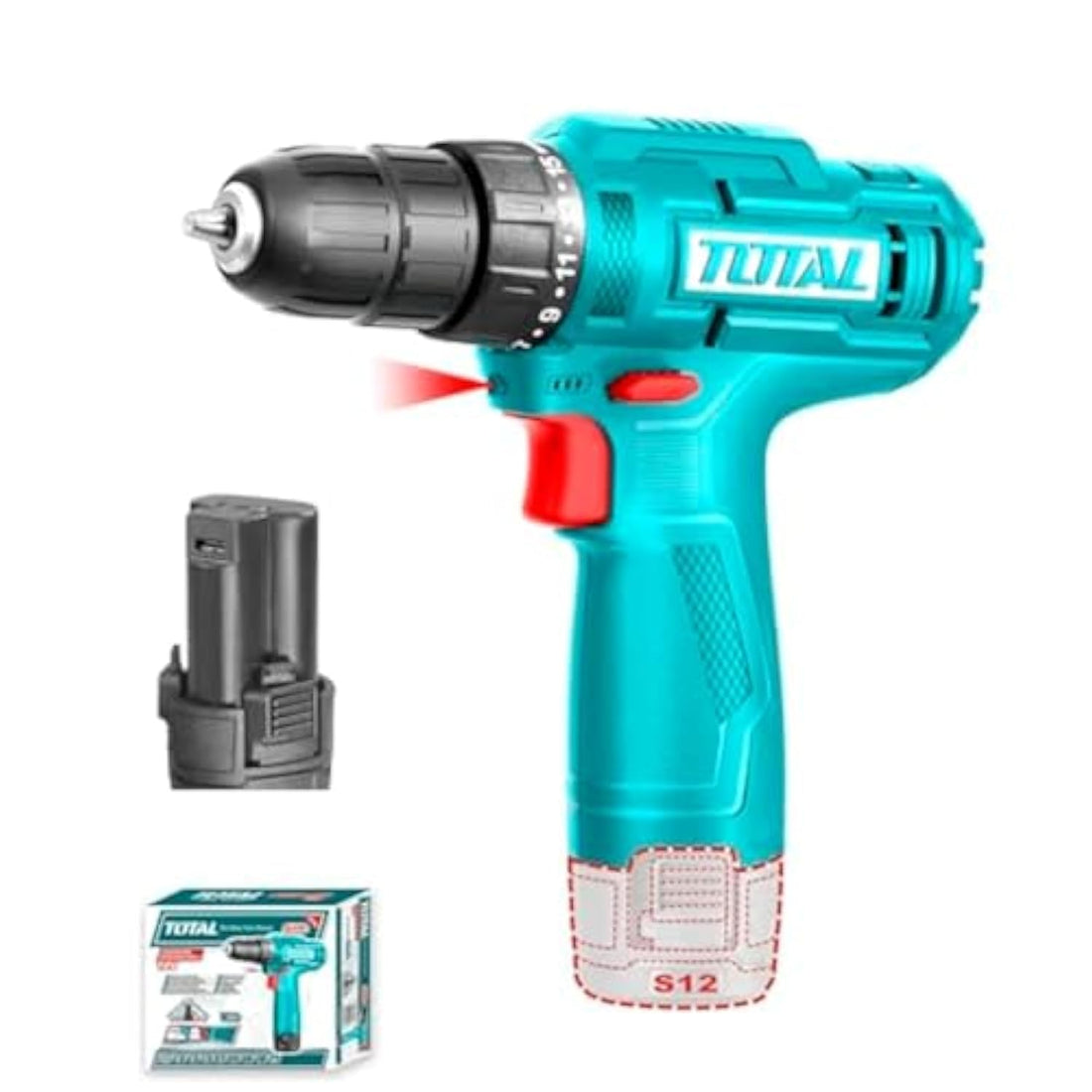 Lithium-Ion cordless drill 12V 20N 1.5 A - TDLI12428