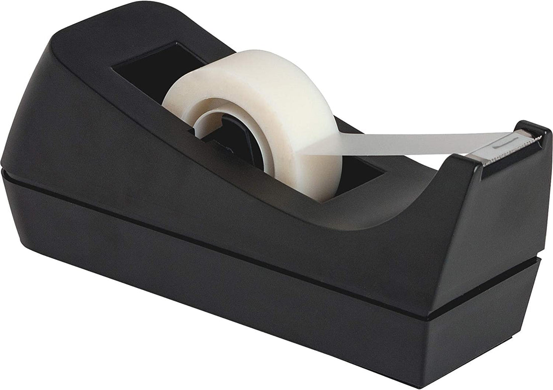 Desk Tape Dispenser, Non-Skid Base Tape Roll Dispenser for School, Home, Office