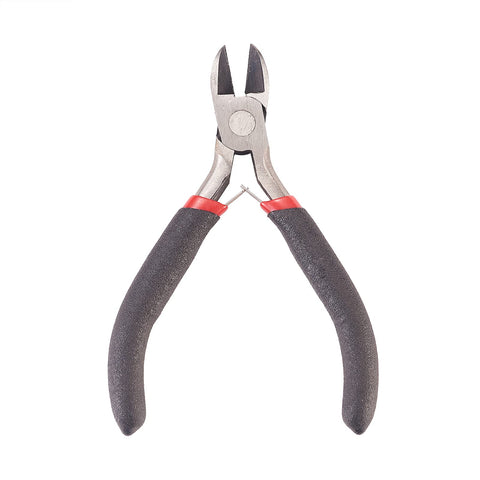 LiQunSweet Carbon-Hardened Steel Polishing Side Cutting Chains Memory Wire Cutter Handy Jewelry Cutting Pliers - 11cm/4.33inch