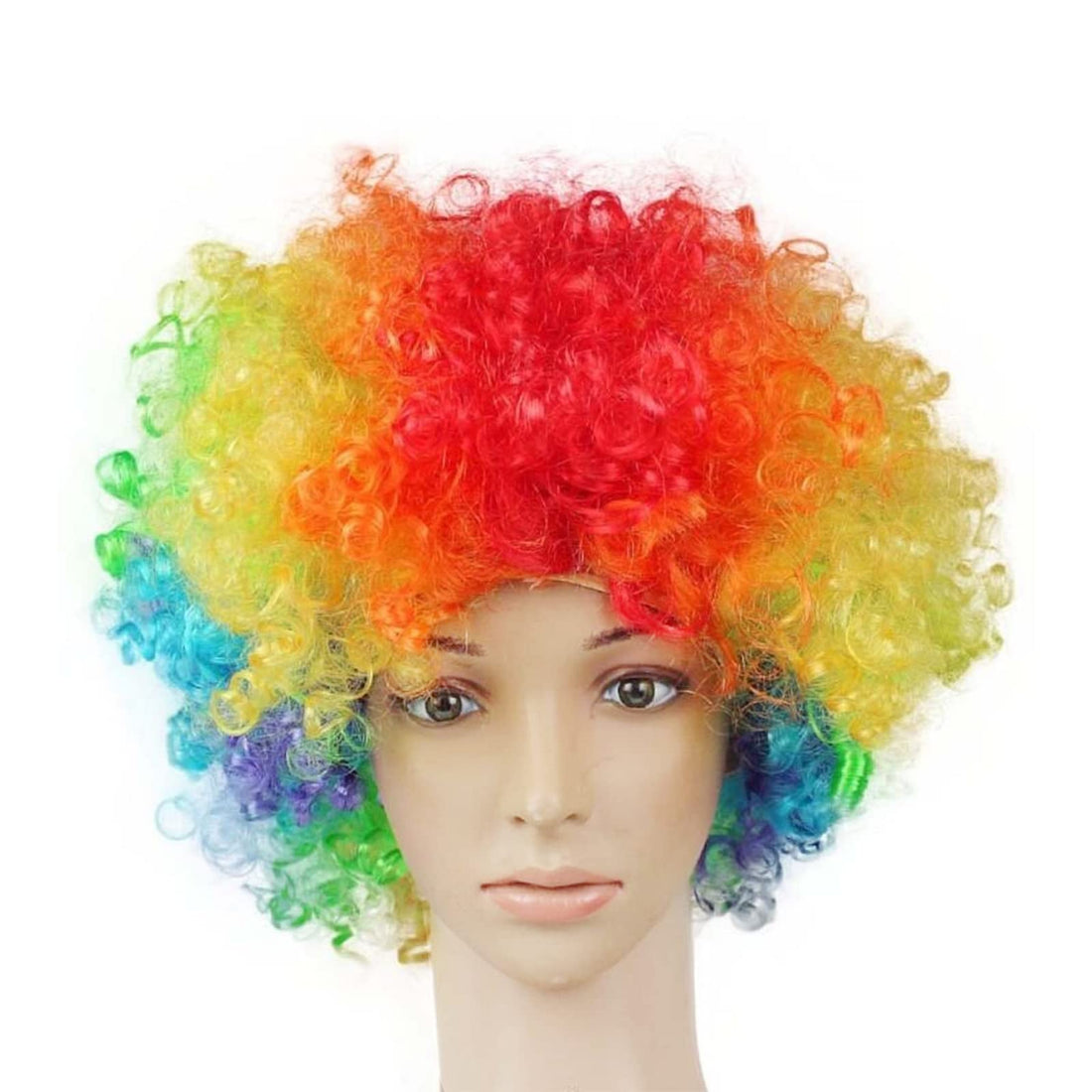 BASTOUR Clown Wig Colourful, Unisex Colourful Wig, Clown Wig for Adults Children Halloween Party, Wig Carnival Fan Wig Football World Cup, Christmas Halloween Prop Wigs Headpiece