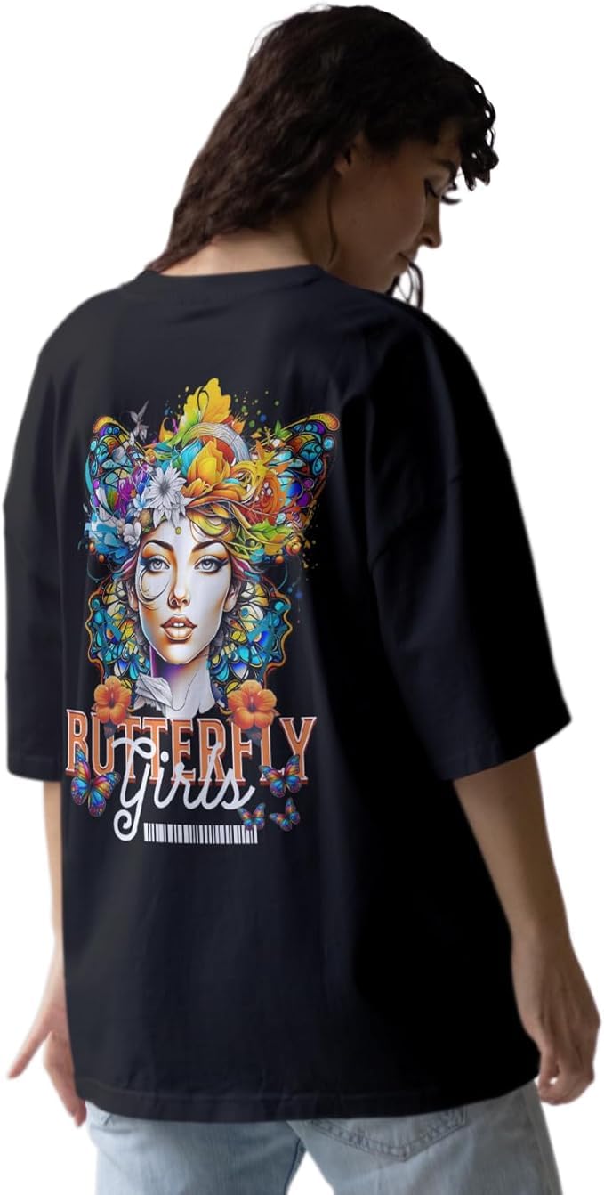 Women's Oversized Butterfly T-Shirt