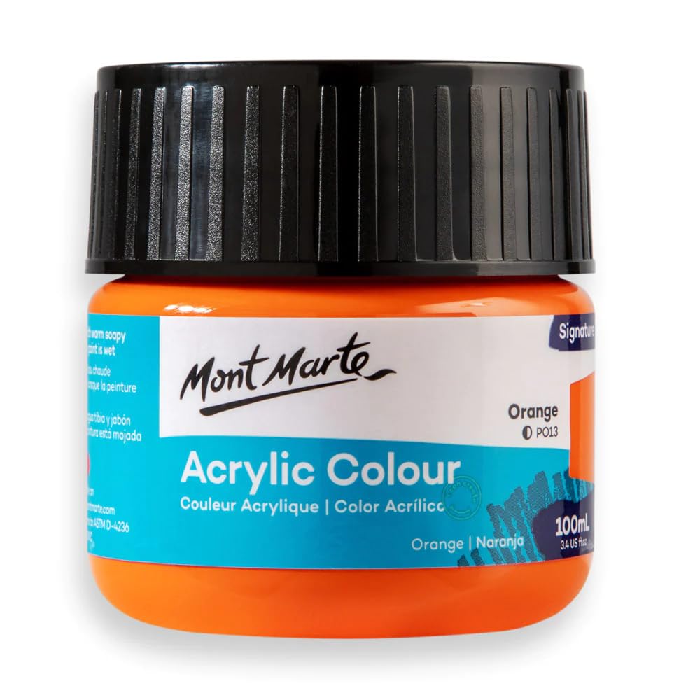 Monte Marte MSCH1008 Acrylic Colour Paint 100 ml, Orange