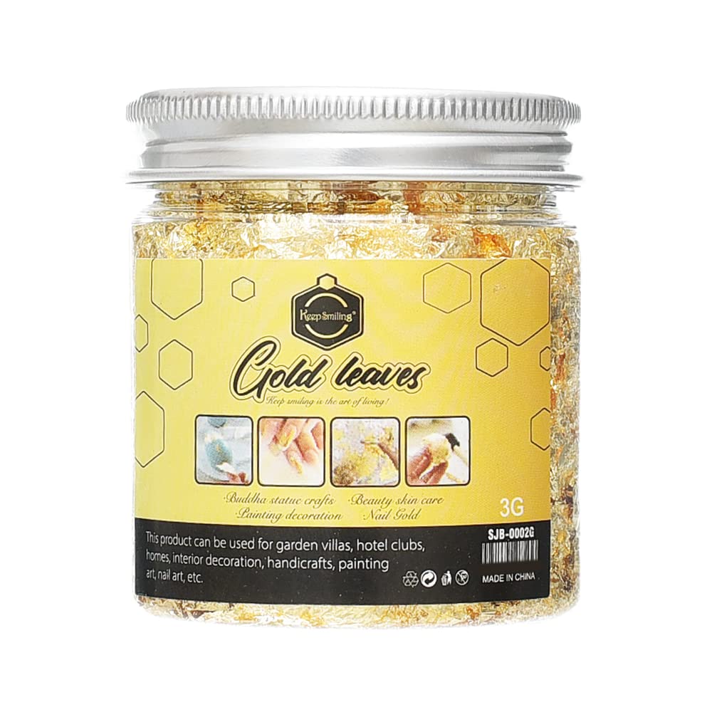 keep smiling HS-66 Golden paper Jar For Surface Coating 3 Gram Suitable For classroom, Homeschooling, And Individual Study Environments