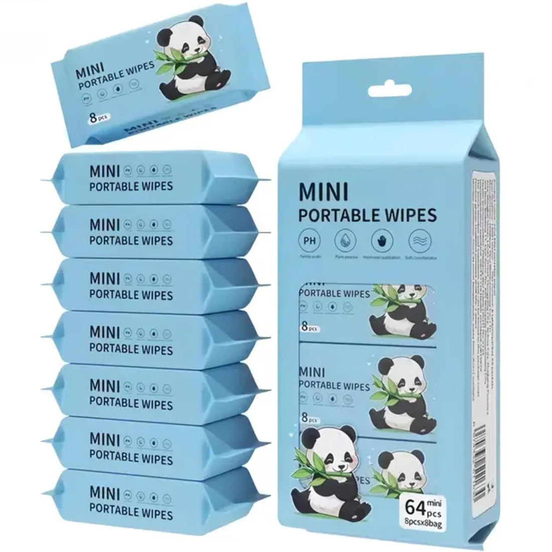 99% Pure Water Baby Wipes – Natural Plant-Based Fabric, Super Thick & Soft Wet Wipes for Newborns & Sensitive Skin – Alcohol & Paraben Free, Unscented, Hypoallergenic – 64 Pcs Pack of 1