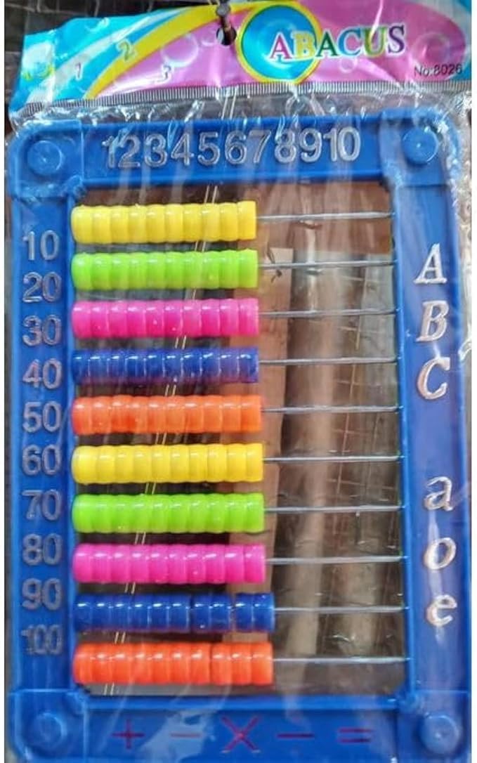 Number Counting Machine for Kids 1 to 100 Beginners, Aluminum, Multicolor