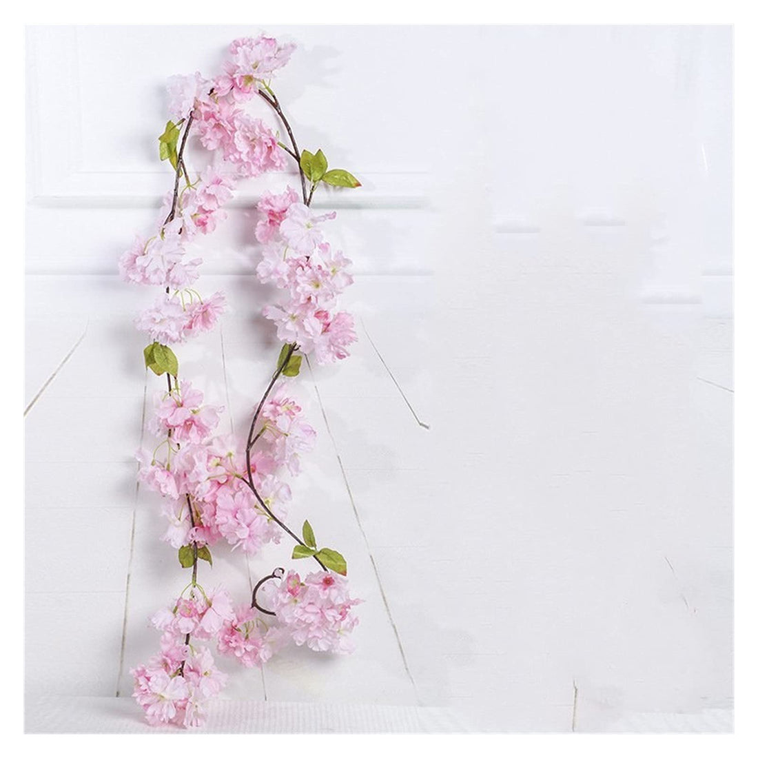 artificial plants 180CM False Cherry Vine False Cherry Artificial Wreath DIY Cane Wall Hanging Wreath Party Wedding Garden Decoration Table Vase Flower Artificial flowers grass (Color : C)