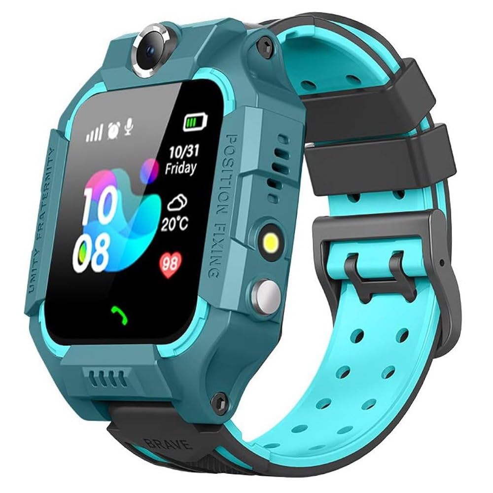 Z7A Smart Watch Kids Tracking And Calls - Independent SIM - Track From Anywhere Agent Warranty Direct:01150652084 (Green)