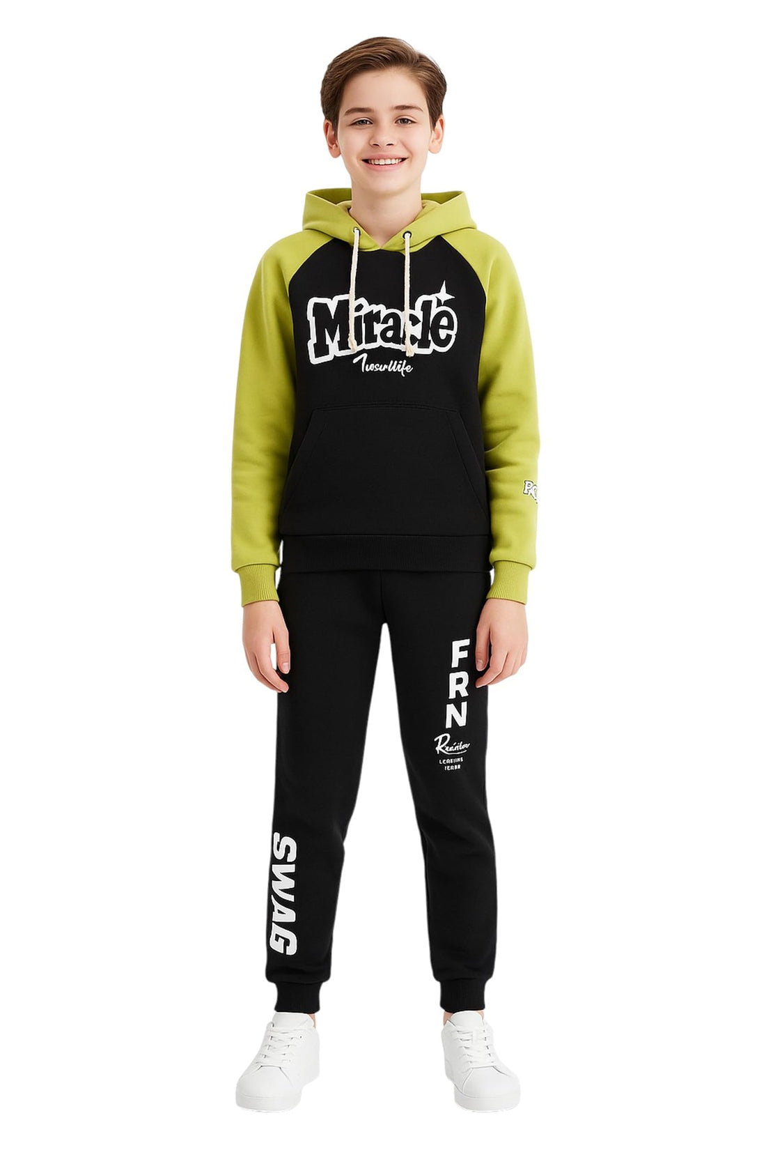 Meza Boys Training Set Long Sleeve Hoodie & Sweatpants – Casual & Sport Clothing for Kids & Youth