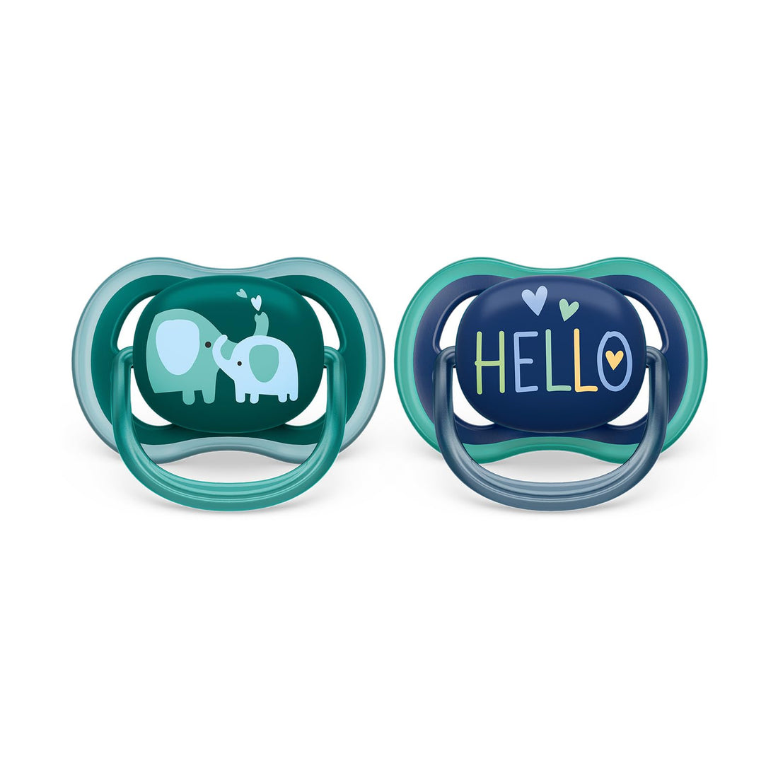 Philips Avent Ultra Air Pacifier Orthodontic & BPA, with Extra Ventilation Holes +18Months (Boy Design) Pack of 2