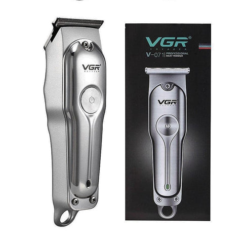 VGR V-071 Professional Hair Trimmer Stainless Steel USB Charging with 3 Combs