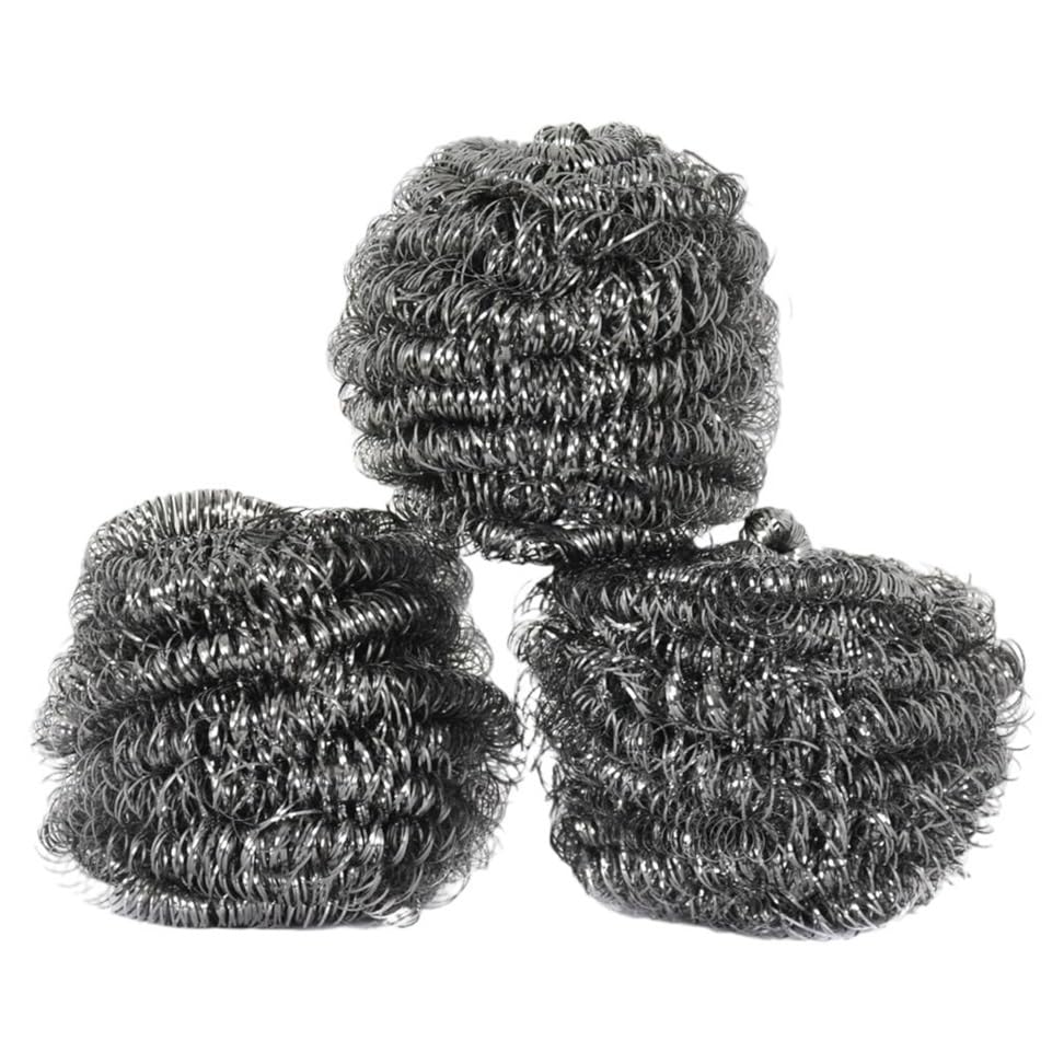 Leechy Stainless Steel Wire Scrub 3-Pieces