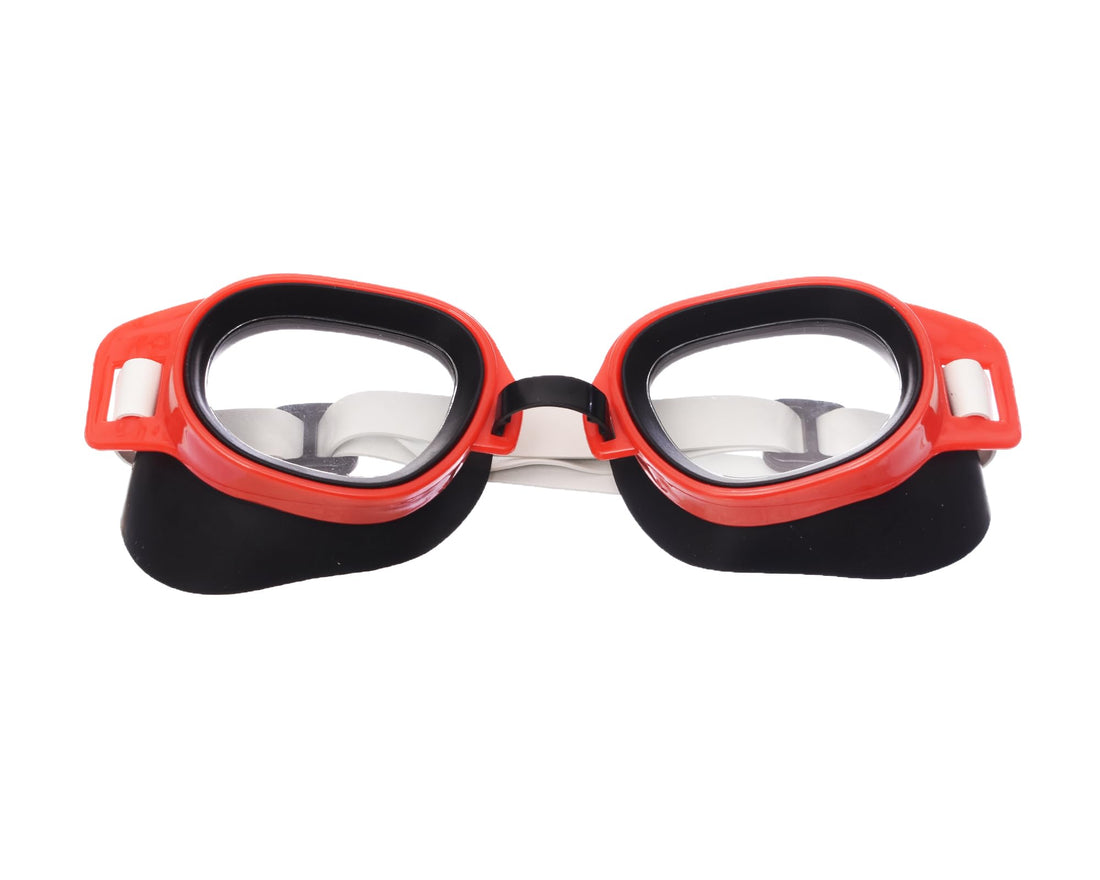2004 High Quality Swimming Goggles For All Ages & Genders, Fog & Water Resistant - Red