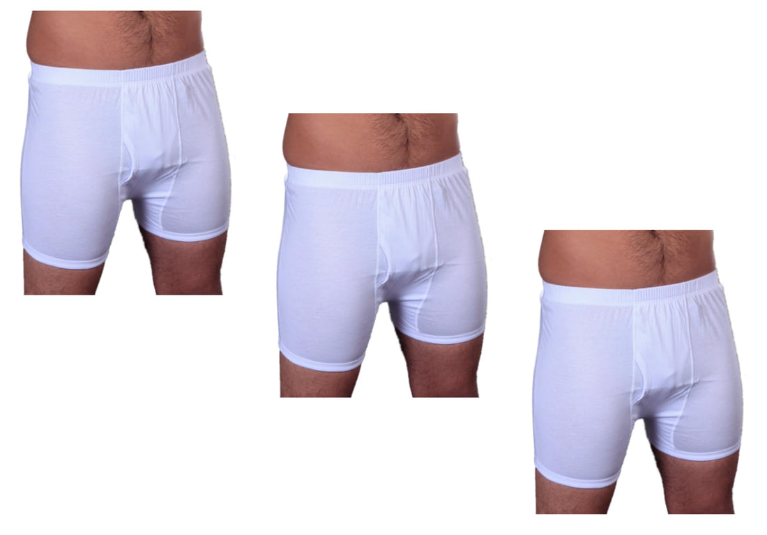 Pack of 3 Men's Shorts 100% Cotton ISO 9001