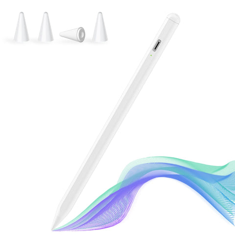 SZO Stylus Pen, Stylus Pencil for (2018-2022) Apple iPad Pro 2021 11/12.9 Inch, iPad 6/7/8th Generation, iPad Air 4th/3rd, iPad Mini 5th Gen, for iPad Magnetic Stylus Pen - White
