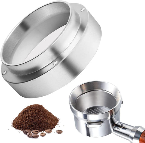 Aluminum Magnetic Espresso Distribution Ring – Lightweight & Durable – Rust Resistant – Compatible with 51mm Portafilter – Silver