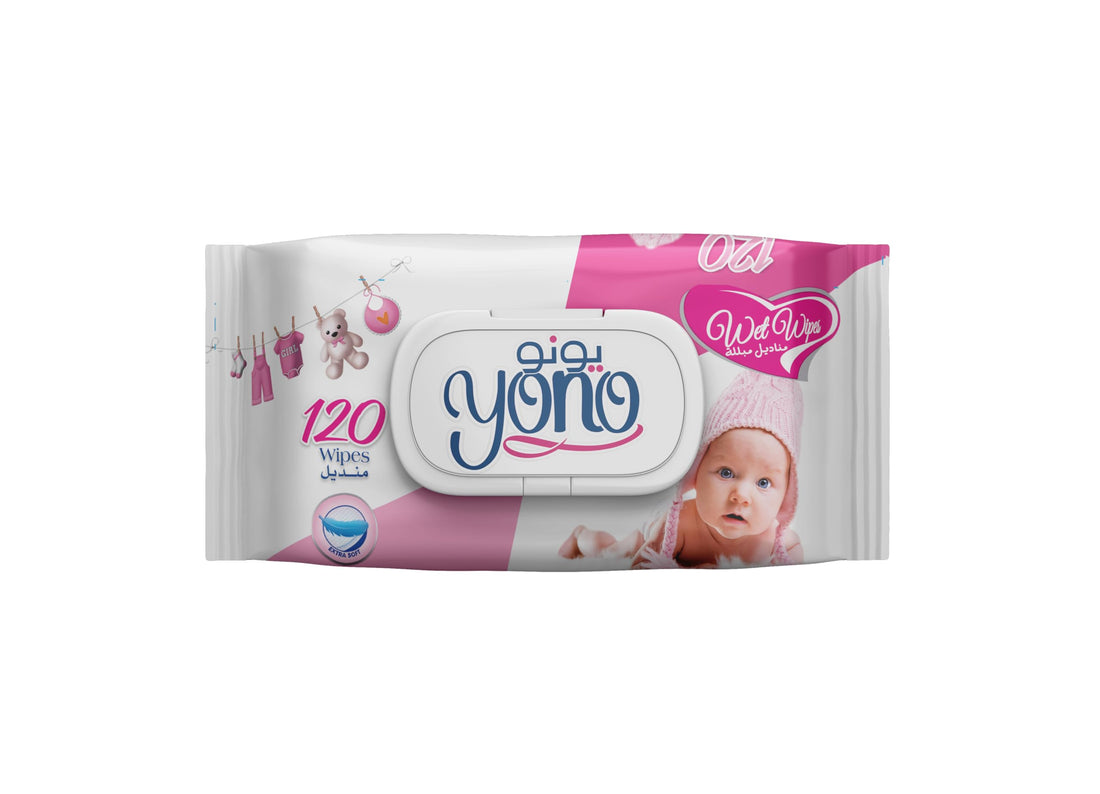 Yono Baby Wipes 120 Wipes