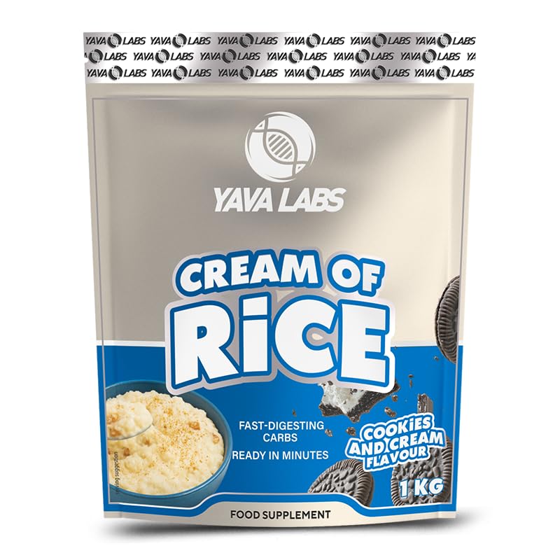 Yava Labs CREAM OF RICE 1 Kg - 33 Servings - Cookies