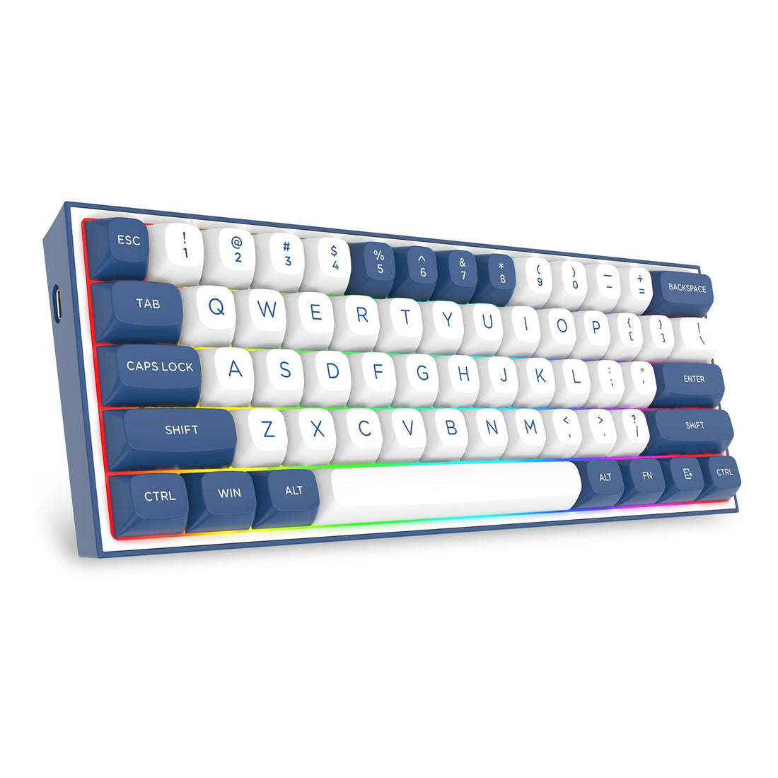 Redragon K717 PRO Custom QMK/VIA Gaming Keyboard, 61 Keys Wireless Programmable Mechanical Keyboard