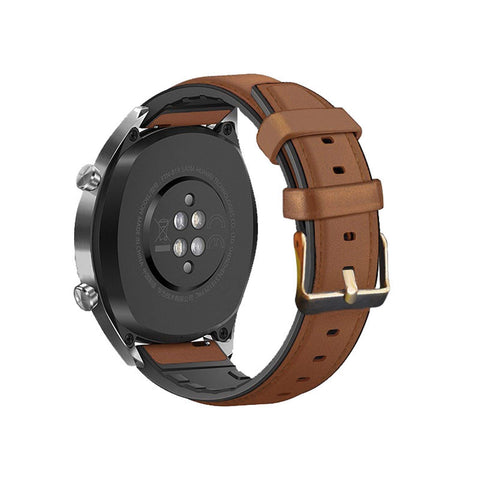 CGGA 22mm 20mm Leather Silicon Strap For Huawei Watch GT2e / GT2 46MM Honor Magic 2 Smart Band Bracelet Stainless Straps For GT 2e,