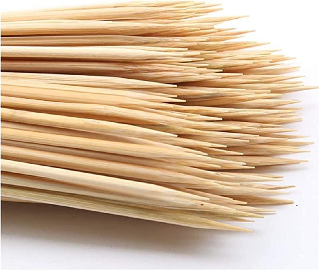 4.5mm/33cm Long Natural Wooden BBQ Stick, Pack of 40 Pieces