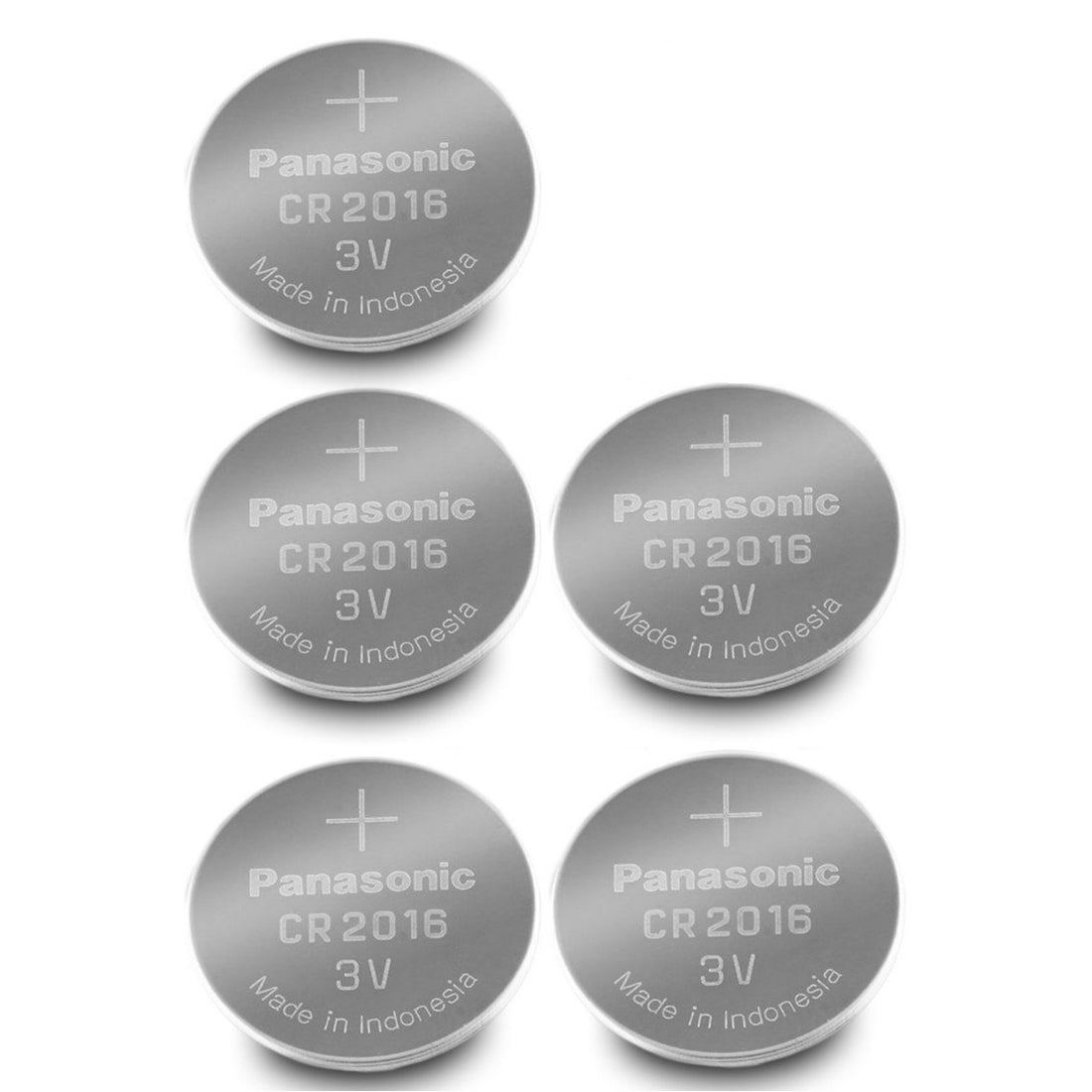 Multi Pack- 5 x Panasonic CR2016 3v Lithium batteries